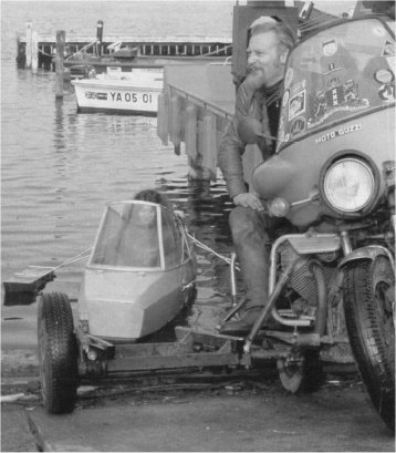 Ed Pols and the Sailing Moturist Sidecar