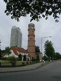 de oude vuurtoren van Travemünde