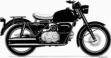 Moto Guzzi Nuovo Falcone drawing