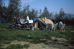 at the camp site near Firenze