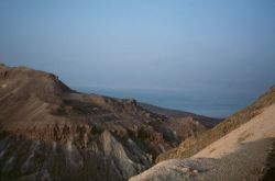 evening sun on the Dead Sea