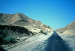 drinkpauze in de Negev woestijn