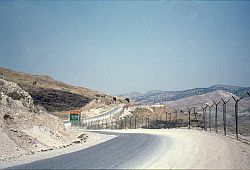 Israëlisch-Jordaanse grens bij Hamat Gader