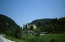 castle Hüttenstein on the Krottensee